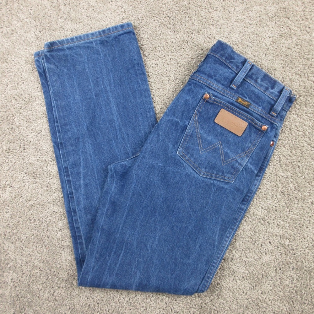 Wrangler Jeans Mens 33x32 Blue 936DEN Cowboy Cut Slim Fit Western Denim Pants